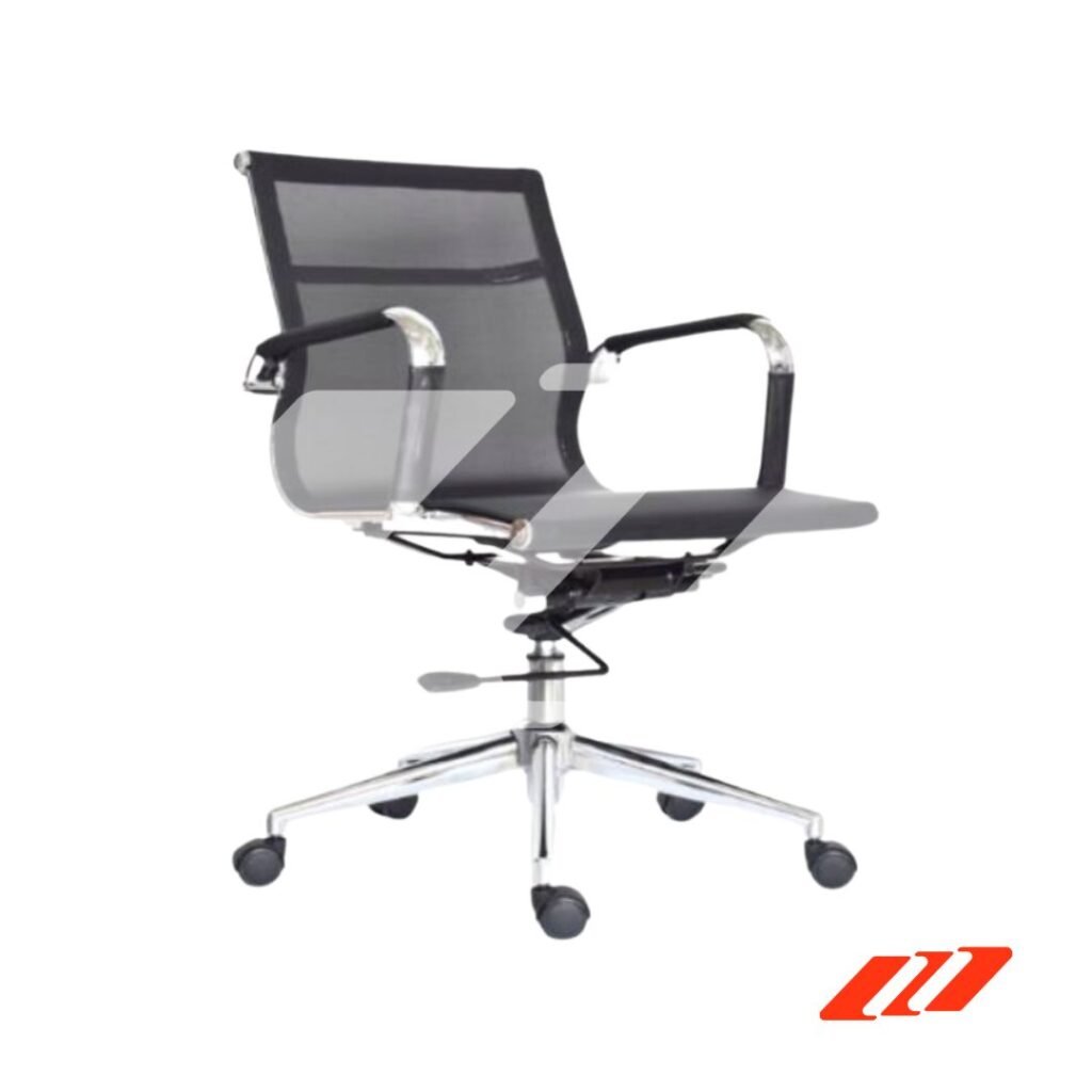 SILLA SECRETARIAL CON BASE METALICA